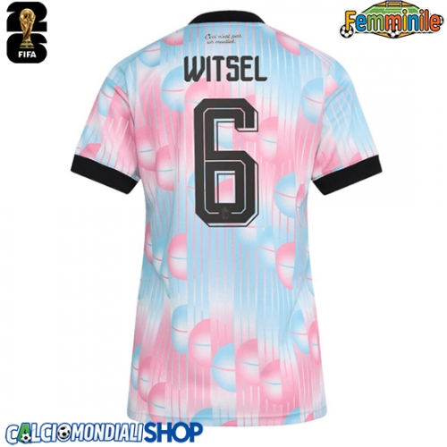 Maglie da calcio Belgio Axel Witsel #6 Seconda Maglia Femminile Mondiali 2026  Manica Corta